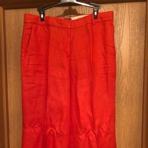 J. Crew Linen Crop Pants, Size 10